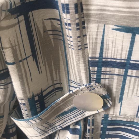 Mac and Jac Blue, White, Grey Trench Coat - Picture 11 of 12